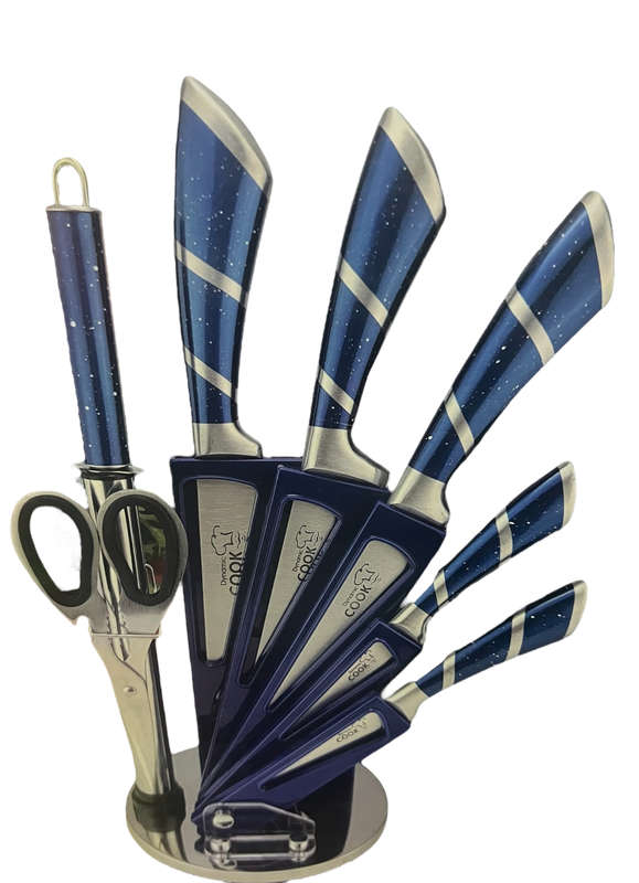 Dynamic Cook Set Of 8 Stainless Steel High Quality Kitchen Knife Set