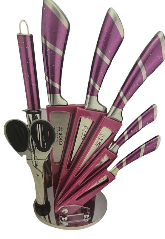 Dynamic Cook Set Of 8 Stainless Steel High Quality Kitchen Knife Set