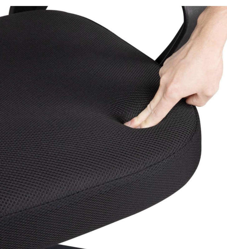Ergonomic Computer Desk Office Chair Mesh Back With Lift&Swivel and Tilt Mechanism Nylon Base Black