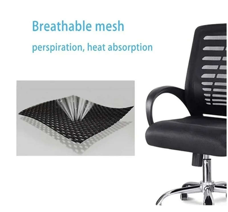 Black Ergonomic Office Chair with Armrest, Lift&Swivel/Tilt Mechanism and Metal Base Brand New