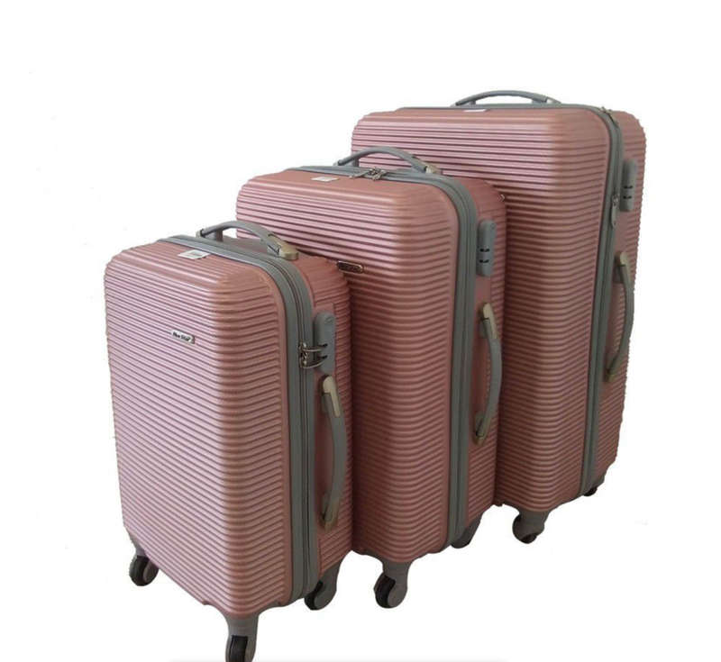 3 Piece Hard Outer Shell Luggage Set - 31inch - Rose Gold/ Pink