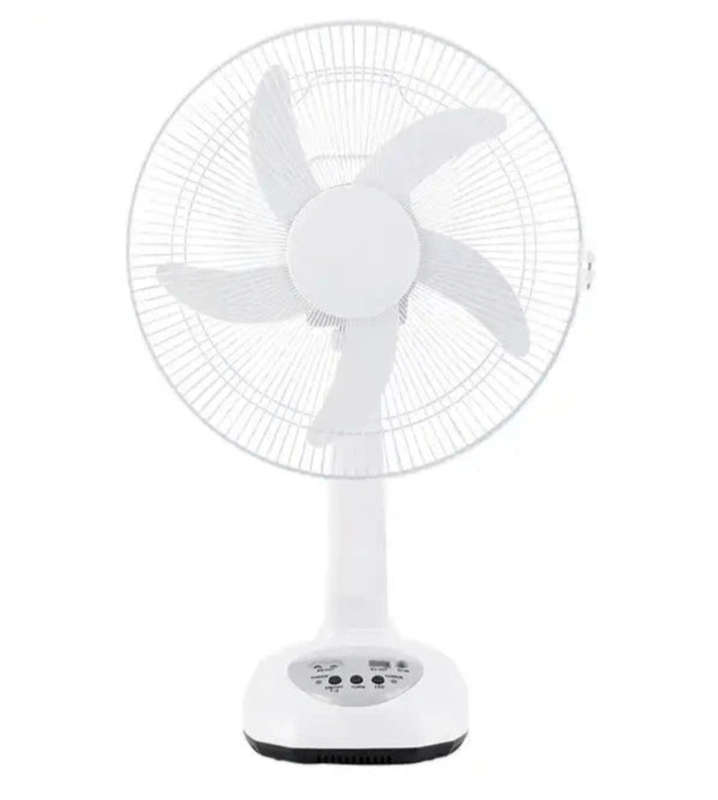 Condere 12` Rechargeable Solar Fan with Built in light and 2 Light Bulbs and a Solar Panel