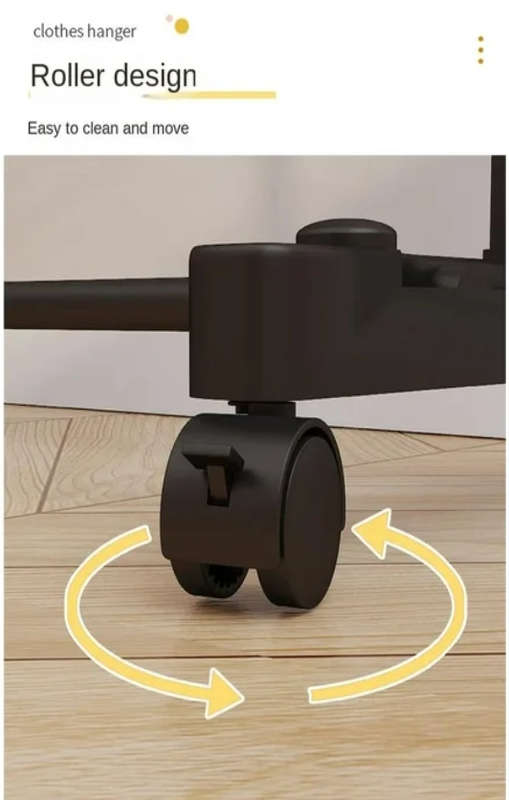 3-Tier Clothes and Shoe Organizer with 360 Degree Wheels