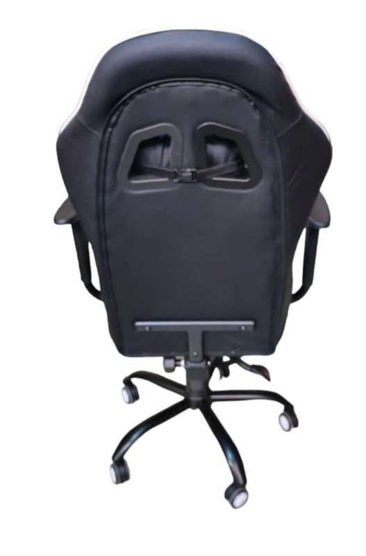 REX M Big Size High Back Reclinable Gaming Chair with Footrest and Arm Rest - White Brand New