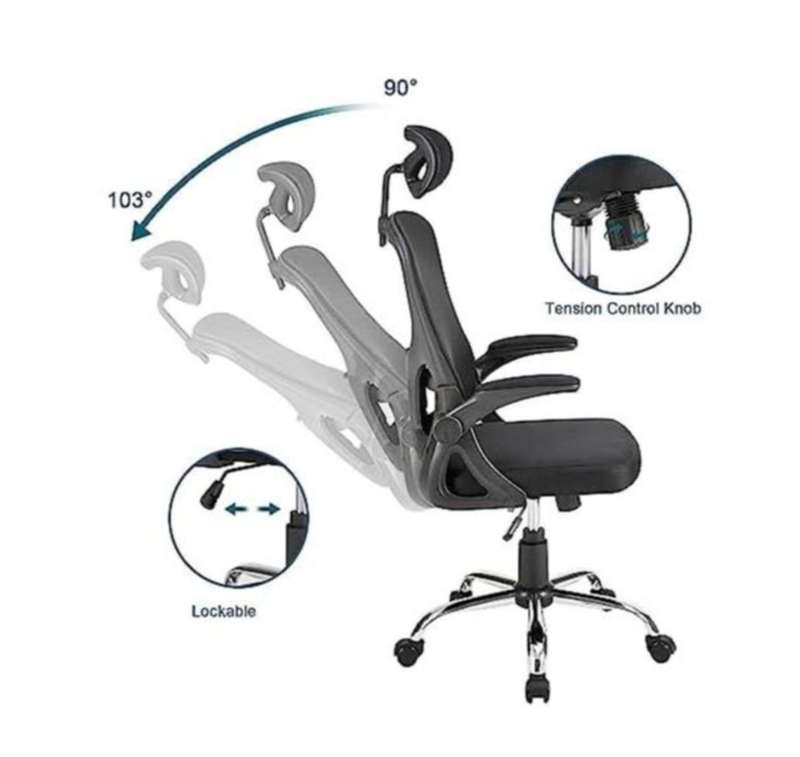 Ergonomic Swivel Desk Office Chair Adjustable Height with Wheels NEW