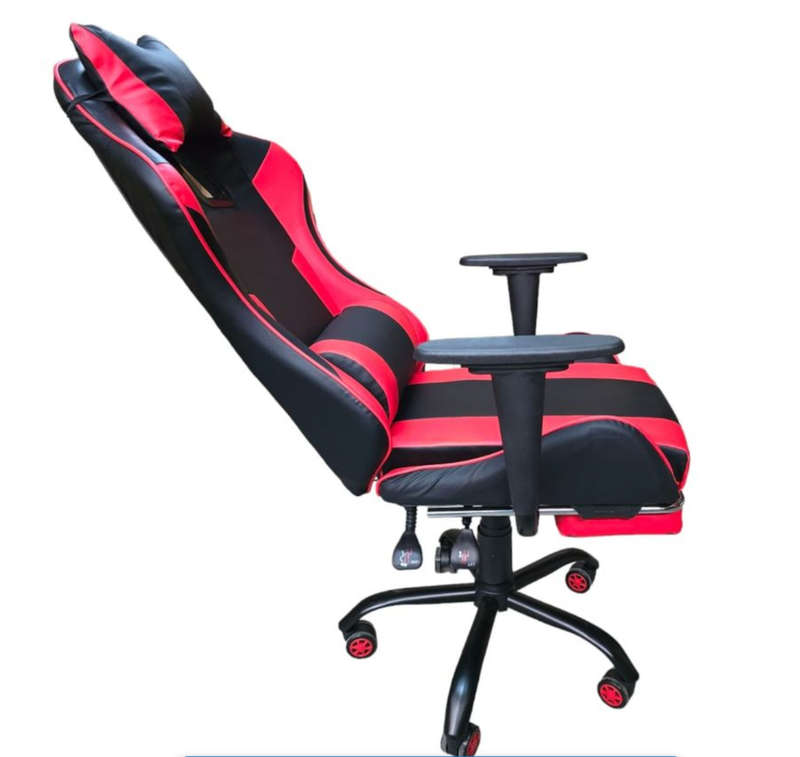 REX M Big Size High Back Reclinable Gaming Chair with Arm Rest - Red (Does Not Have Footrest)Display