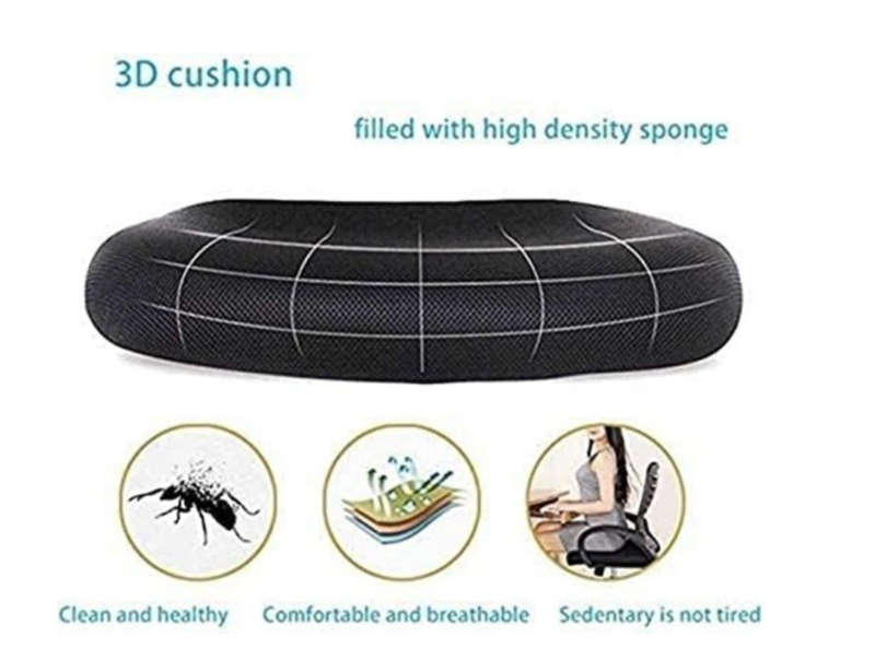 Ergonomic Back Mesh Office Chair with Adjustable height Steel Base Extra Thick Cushion - NEW