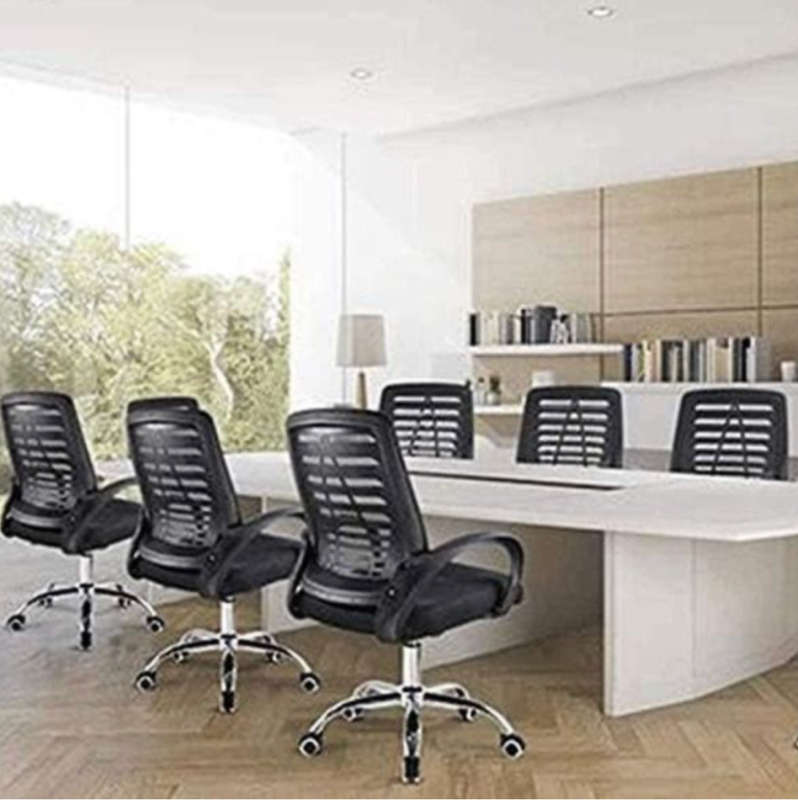 Ergonomic Back Mesh Office Chair with Adjustable height Steel Base Extra Thick Cushion - NEW