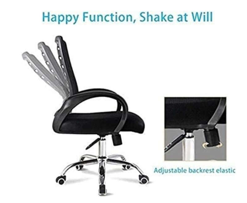 Ergonomic Back Mesh Office Chair with Adjustable height Steel Base Extra Thick Cushion - NEW