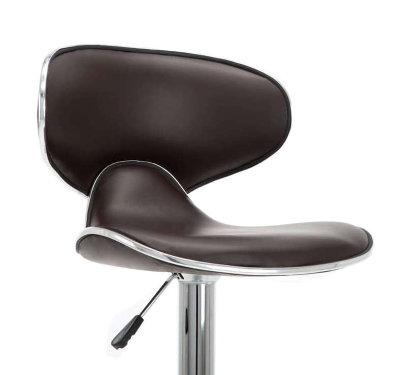 Kitchen Counter Breakfast Chair Dark Brown