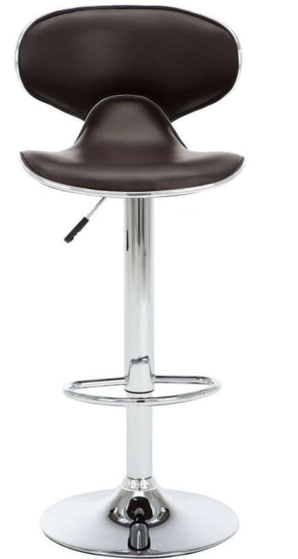 Kitchen Counter Breakfast Chair Dark Brown