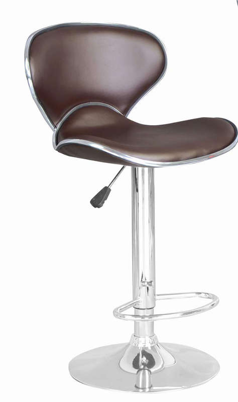 Kitchen Counter Breakfast Chair Dark Brown
