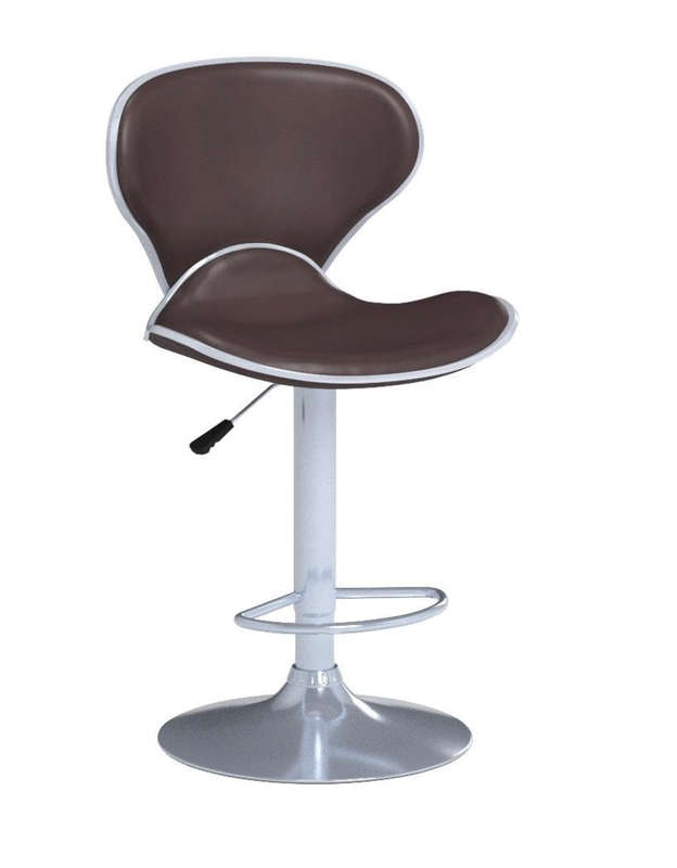 Kitchen Counter Breakfast Chair Dark Brown