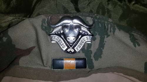  Original 32 Battalion 1st Pattern Camo Beret with Beret Badge and Beret Balkie 