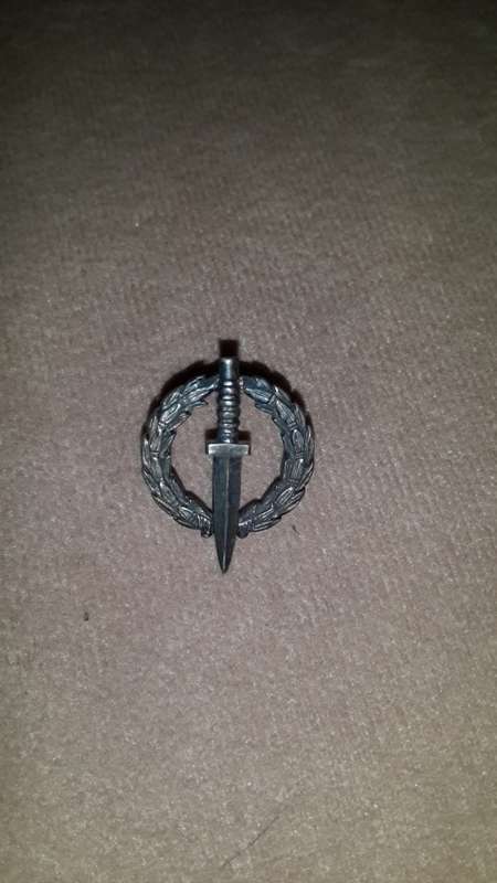 Original RECCE Operators badge, mess dress, antiqued