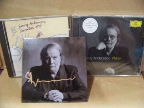 Benny Andersson (ABBA) - `Piano` CD + `November 89` CD plus an original autographed card
