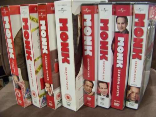 Monk - Complete Series 1 to 8 DVD collection