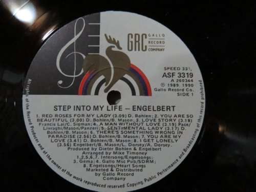 Engelbert - Step Into My Life LP (Dieter Bohlen / Modern Talking)