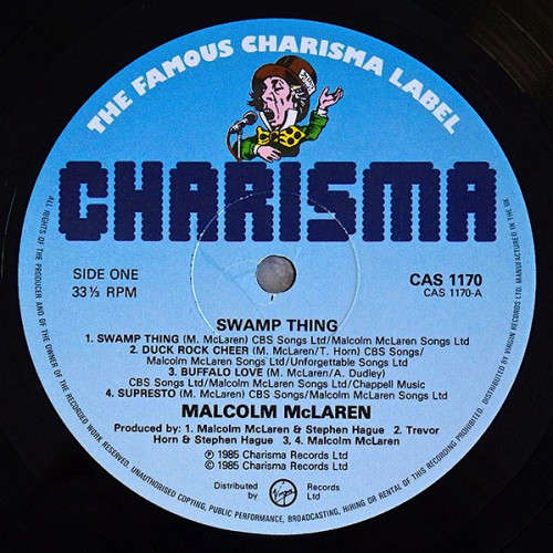 Malcolm McLaren - Swamp Thing LP