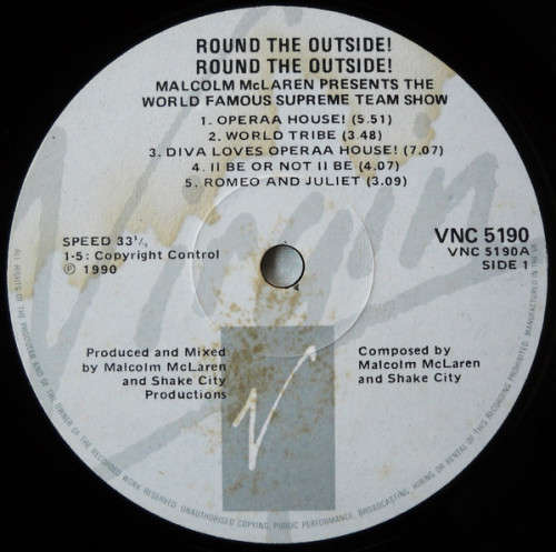 Malcolm McLaren - Round the Outside! Round the Outside! LP