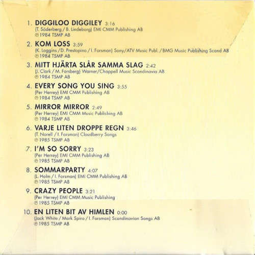 Herreys - the Greatest Hits CD (Swedish release on Rhino)