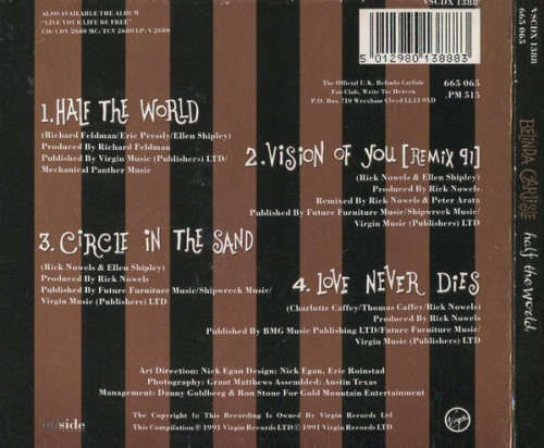 Belinda Carlisle - Half the World (The Ballads Collection) CDsingle