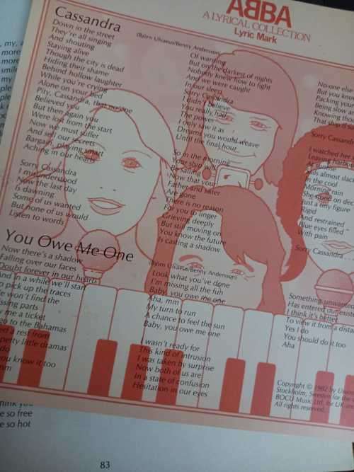ABBA - A Lyrical Collection 1972-1982 (lyric booklet)