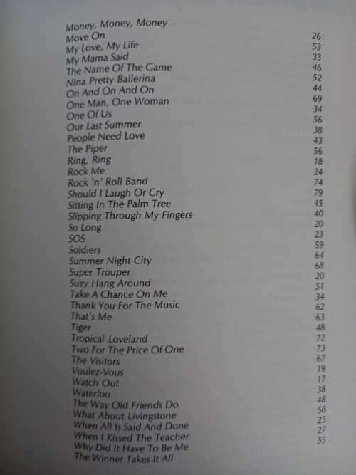 ABBA - A Lyrical Collection 1972-1982 (lyric booklet)