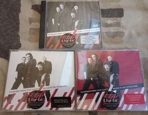 U2 - Sometimes You Can`t Make It On Your Own 2 x CDsingle plus DVDsingle bundle