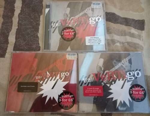U2 - Vertigo 2 x CDsingle plus DVDsingle bundle