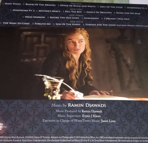 Game of Thrones Season 5 - 2LP soundtrack. (Limited and numbered blue vinyl)