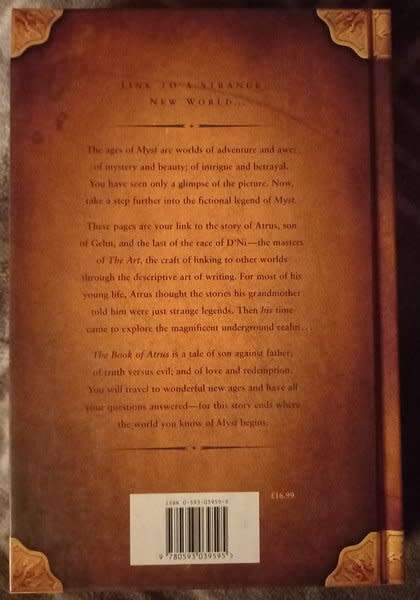 Myst - The Book of Atrus (Rand and Robyn Miller with David Wingrove) (prequal to CD-rom game MYST)