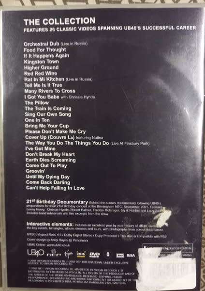 UB40 - The Collection (incl 21st birthday documentary) DVD