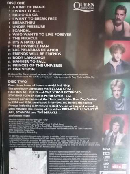 Queen - 3 DVD Bundle: Greatest Flix 1 and 2 (2 x 2DVD sets) PLUS Live At Wembley (2DVD)