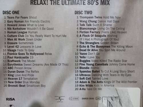 Relax! The Ultimate 80`s Mix 2CD