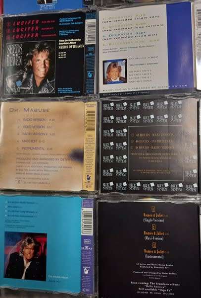 Blue System - VERY RARE! 14 x CDsingle Bundle (Dieter Bohlen / Modern Talking)