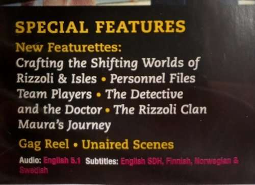 Rizzoli & Isles - Complete Seasons 1 to 7 DVD bundle