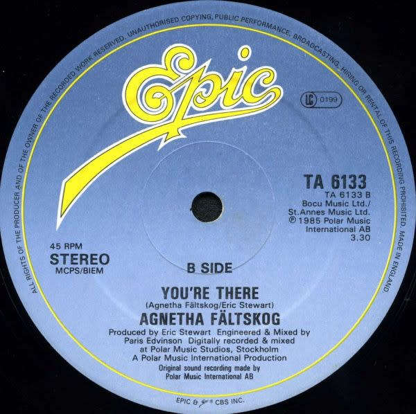 Agnetha Faltskog - I Won`t Let You Go 12` maxi single (ABBA)