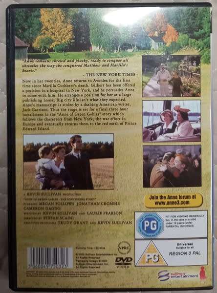 Anne of Green Gables - The Continuing Story DVD