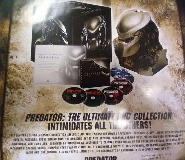 Predator - The Ultimate DVD Collection set (Limited Edition with Predator bust)