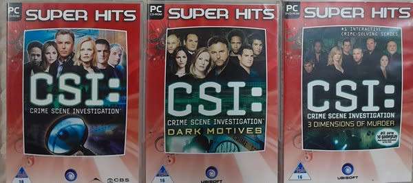 CSI - 3 game bundle (PC Cdrom and PC DVDrom)