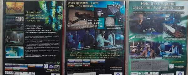 CSI - 3 game bundle (PC Cdrom and PC DVDrom)