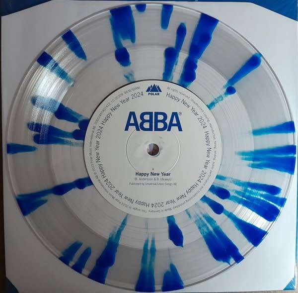 ABBA - Happy New Year 2024 7" single (limited numbered edition, coloured vinyl) SEALED