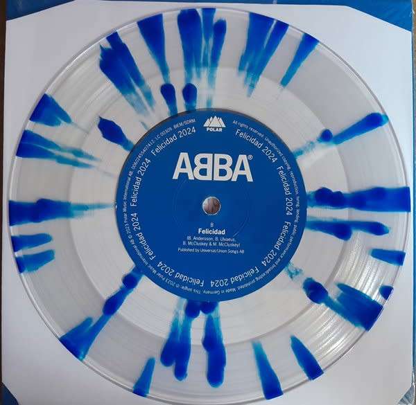 ABBA - Happy New Year 2024 7" single (limited numbered edition, coloured vinyl) SEALED
