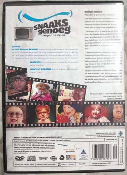 Casper de Vries - Snaaks Genoeg DVD