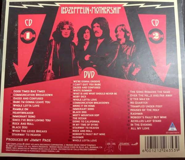 Led Zeppelin - Mothership 2CD+1DVD set