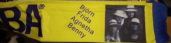 ABBA - Replica Silk Tour Scarves - 3 different designs, 1 of each