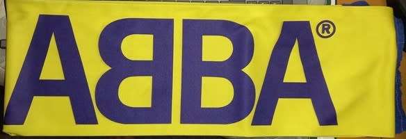 ABBA - Replica Silk Tour Scarves - 3 different designs, 1 of each