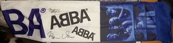 ABBA - Replica Silk Tour Scarves - 3 different designs, 1 of each