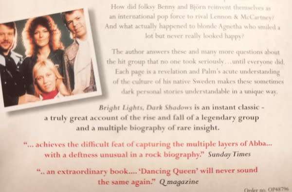 Bright Lights, Dark Shadows - The Real Story of ABBA (paperback) by Carl Magnus Palm